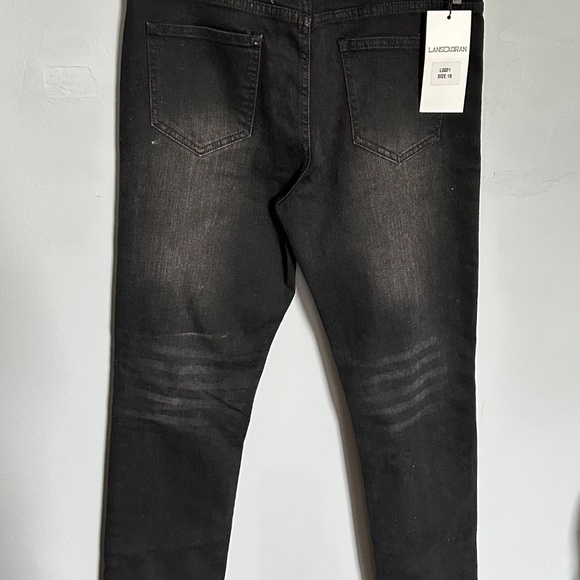 Boy's Skinny Fit Ripped Distressed Stretch Washed Fashion Kids Denim Jeans - Picture 4 of 5